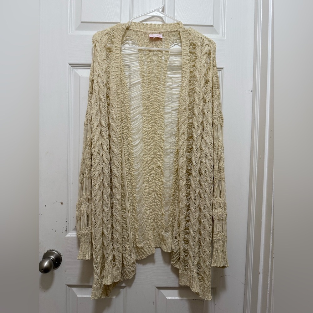 Pink Lilly Open-Knit Women's Sweater